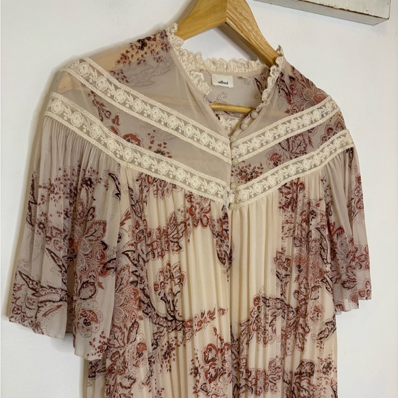 Aritzia Wilford Cottagecore Pleated Mini Dress - Picture 2 of 10